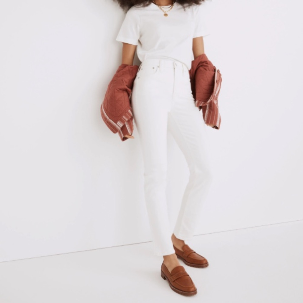 NWT MADEWELL The Perfect Vintage Jean Tile White 31